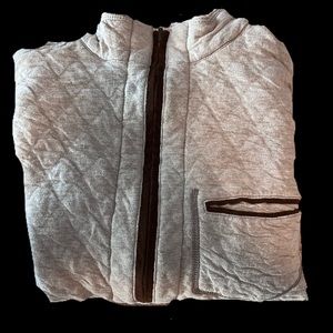 SUPER CUTE quilted quater zip sweatshirt, cropped